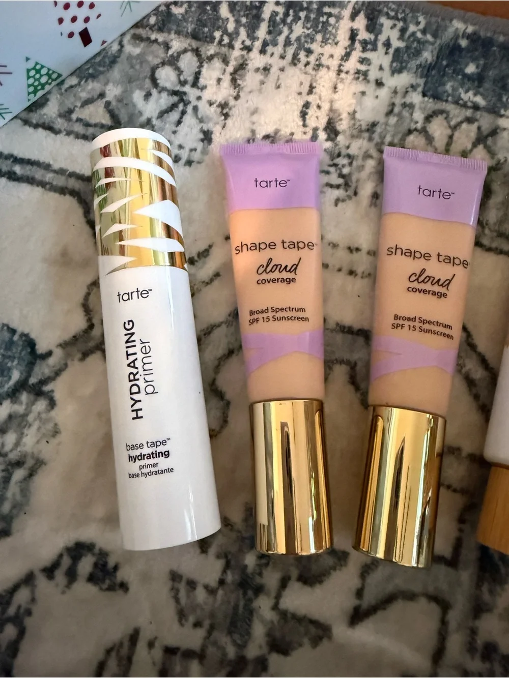 tarte Hydrating Primer & Tint Bundle in White, Purple, Gold and Teal all new